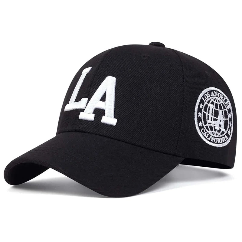 Unisex LA Embroidered Baseball Cap – Adjustable Casual Hat