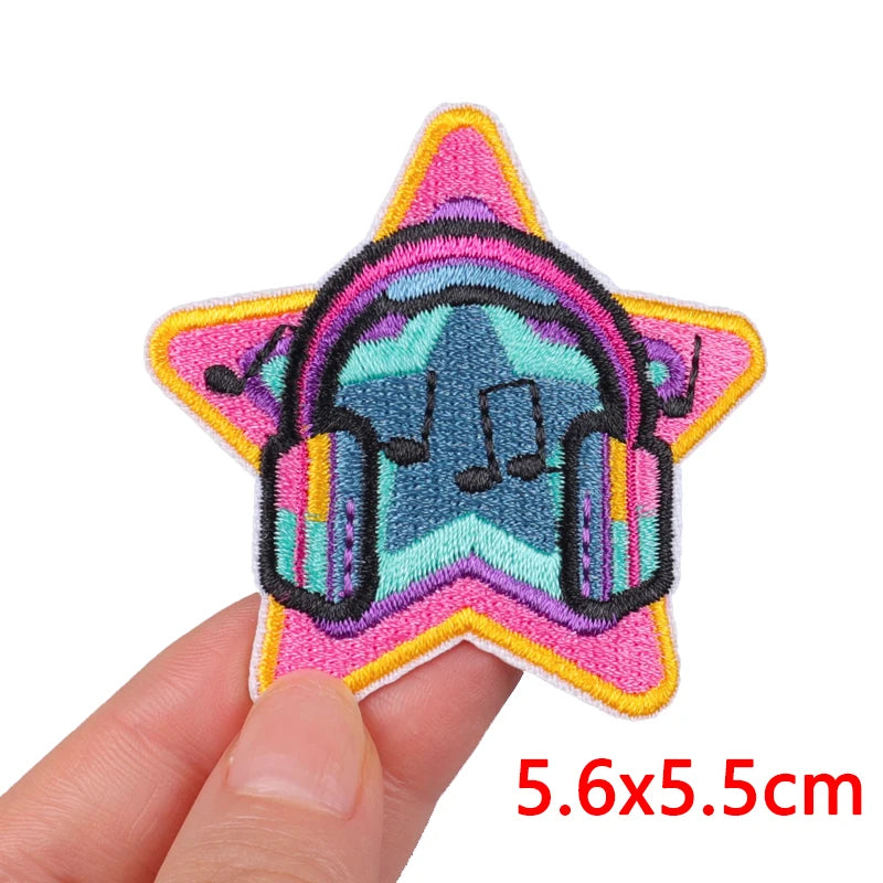 Cartoon/Food Patch Small Animal Embroidery Patches On Clothes DIY Iron On Patches For Clothing