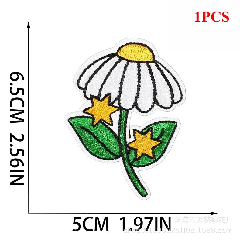 Exquisite Flower Embroidery Patch Sticker Bag Decoration Butterfly Bee Cloth Sticker