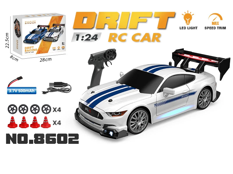 1:24 RC Drift Car 4WD 2.4G High Speed Racing Car