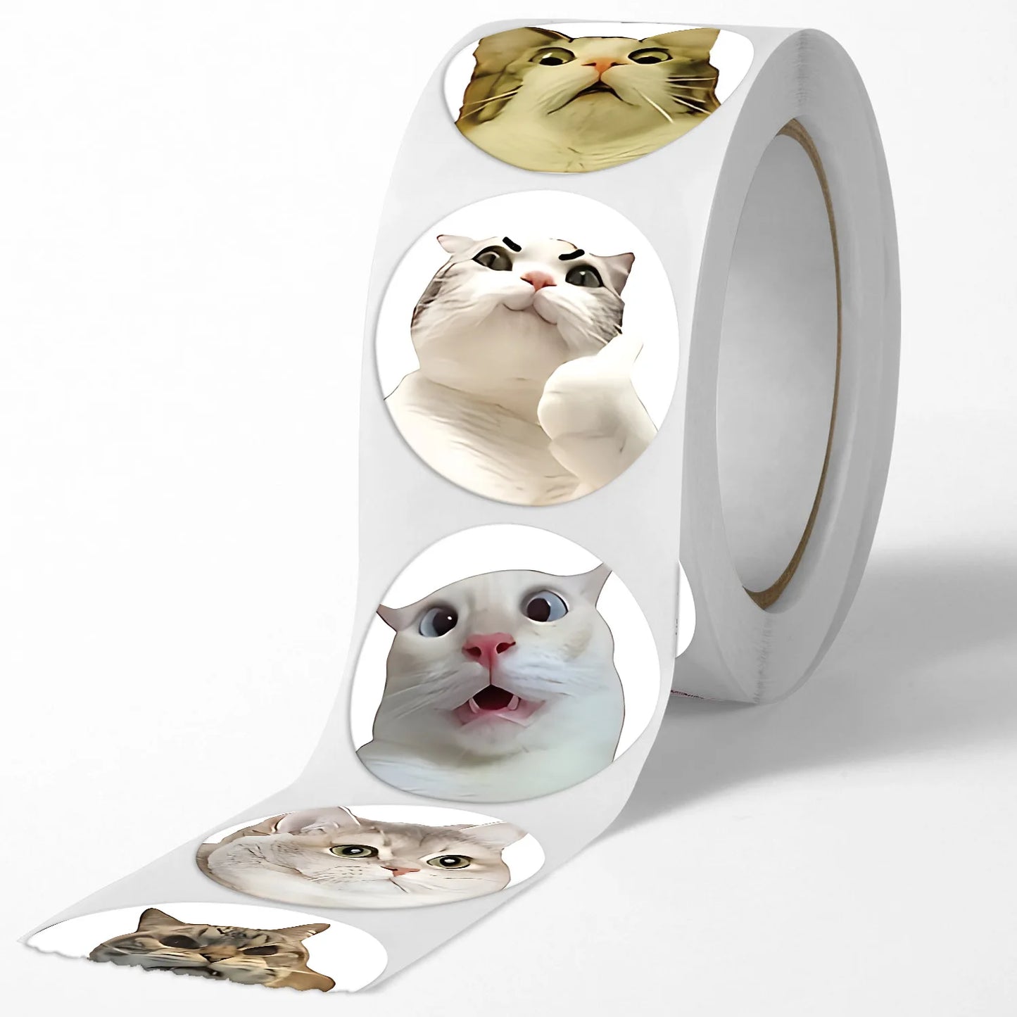 100pcs/500pcs Cartoon Meme Cat Stickers For School Reward Stickers Classroom Decor Encouragement Sticker