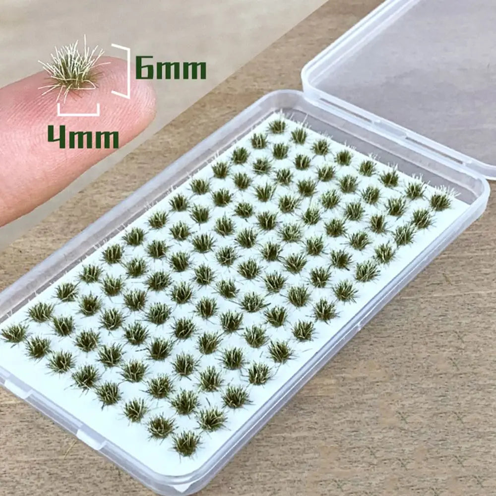 Grass Nest Model Sand Scene DIY Material Realistic Grass Tuft Miniature Grass Bushes Plant Cluster Scenery