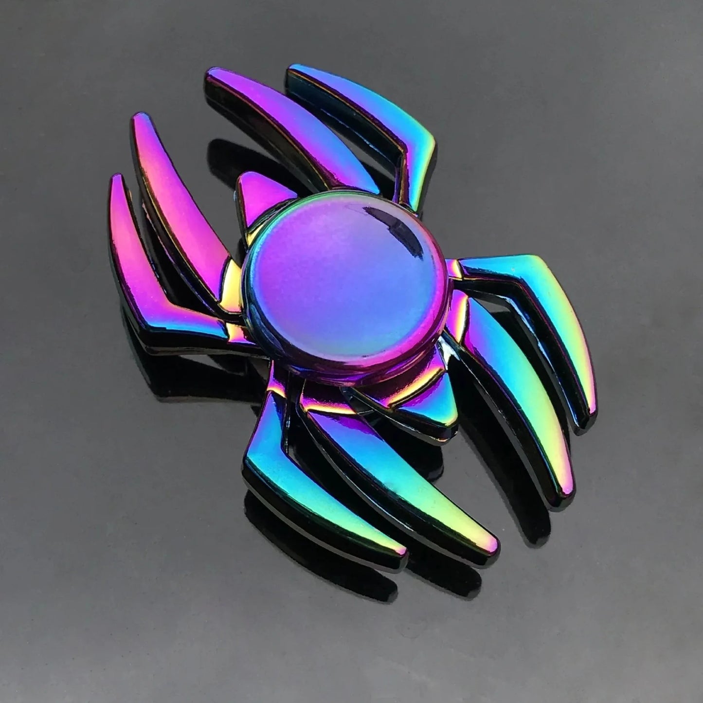 Metal Rainbow Fidget Spinner Gradient Color Gyro Anti-Anxiety Kids Adult Toys