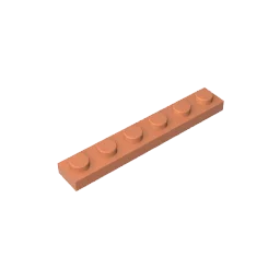 1 x 6 Compatible Children's DIY building block Particles Plate DIY