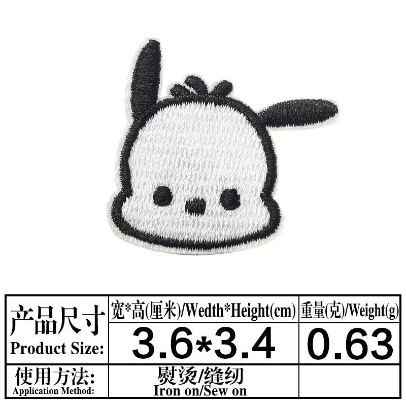 Sanrio Kawaii Embroideried Iron on Patches