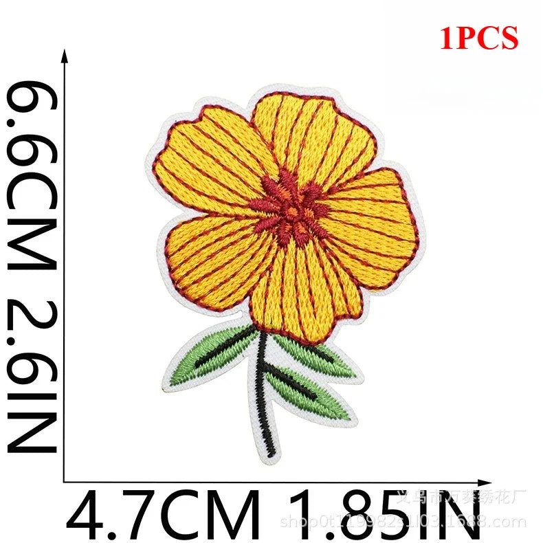 Exquisite Flower Embroidery Patch Sticker Bag Decoration Butterfly Bee Cloth Sticker