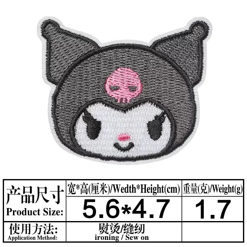 Sanrio Kawaii Embroideried Iron on Patches