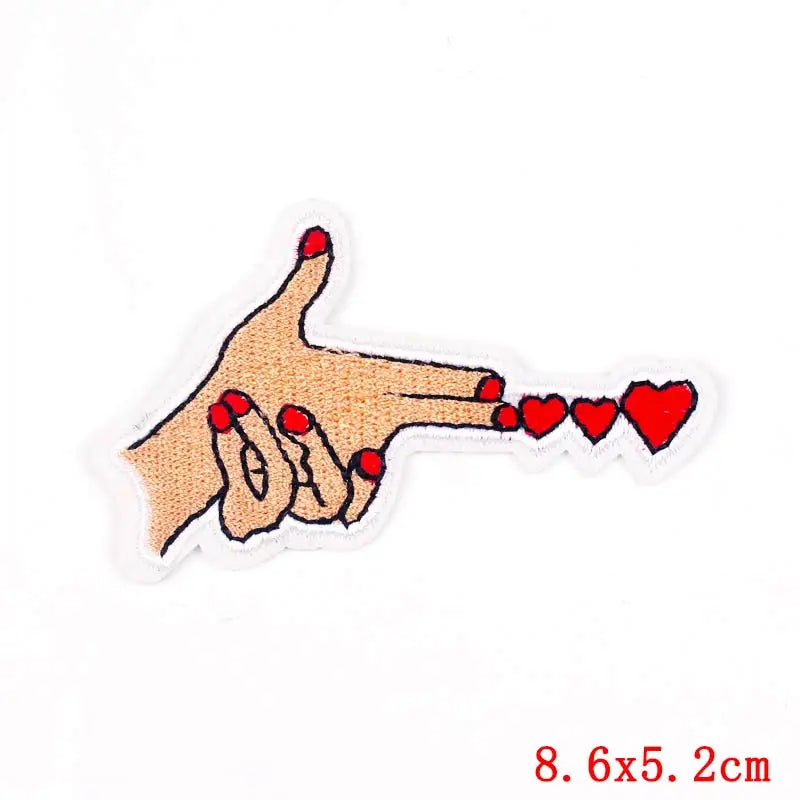 Cartoon/Food Patch Small Animal Embroidery Patches On Clothes DIY Iron On Patches For Clothing