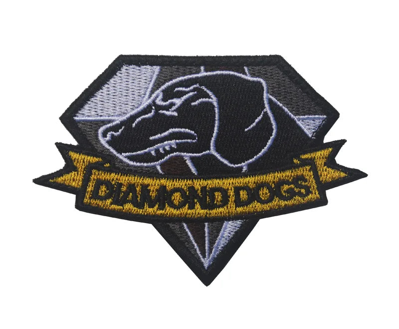 Metal Gear Solid MGS 5 Diamond Dogs Special Force Group Ghost Embroidered Patch
