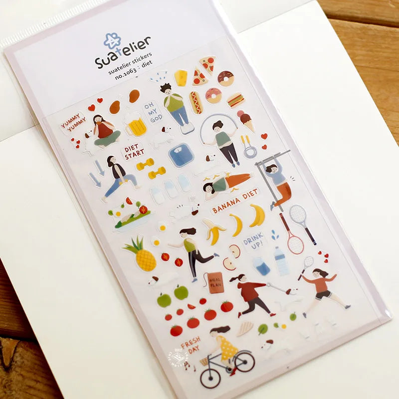 Korean Import Original Collection Kawaii Daily Stickers