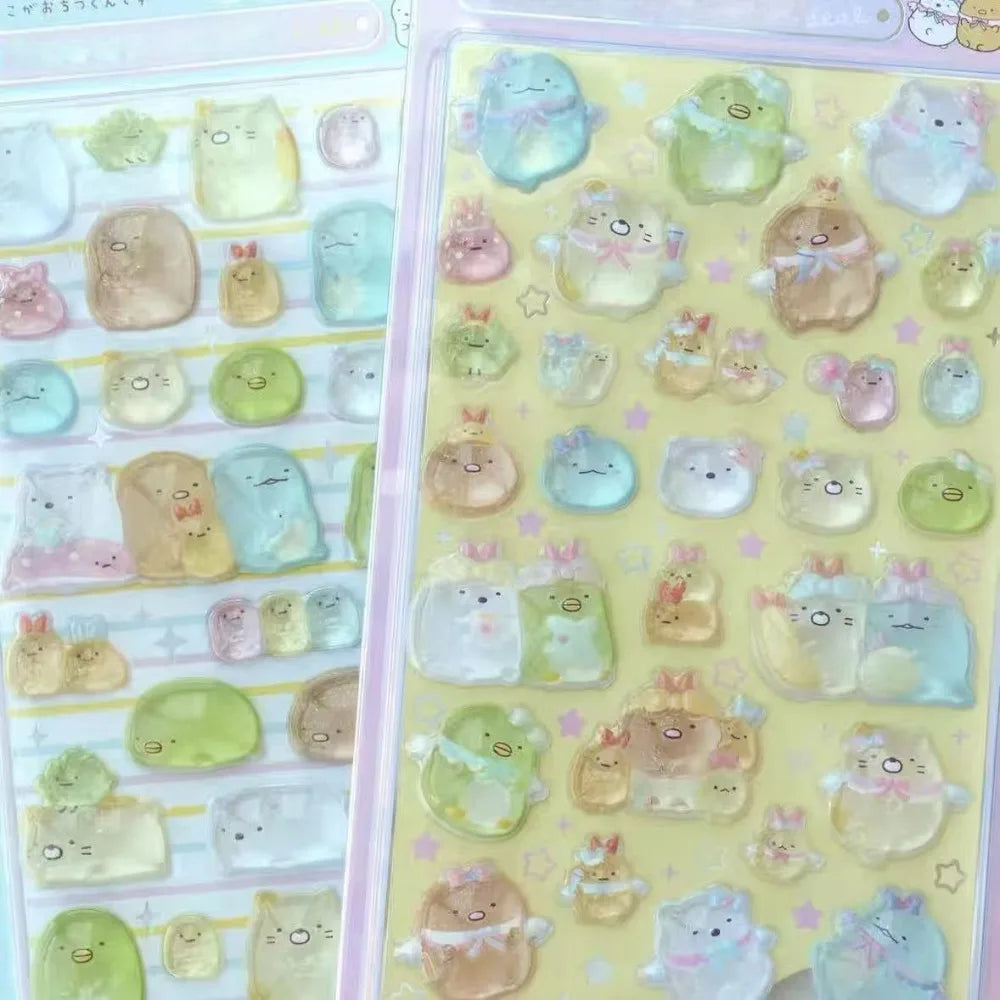 Kawaii Tamagotchi Stickers Cartoon Creative Transparent Sticker