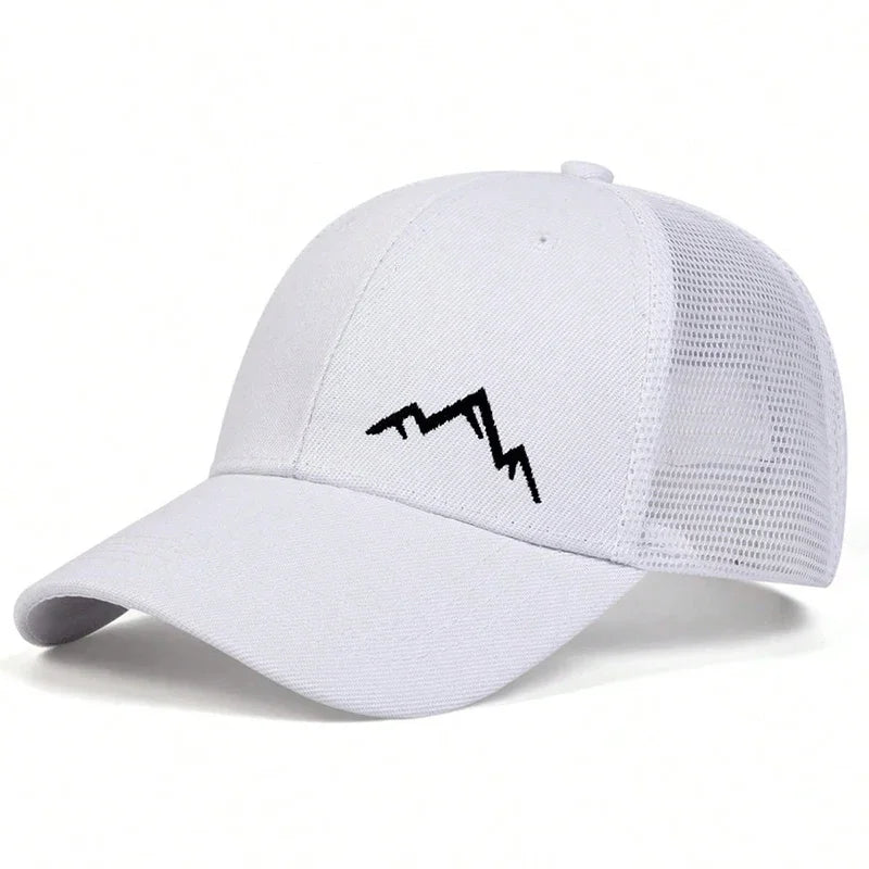 Mountain Range Mesh Baseball Cap – Unisex Outdoor Hat