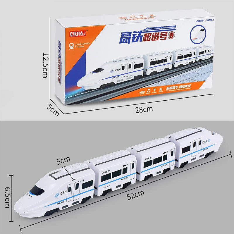 DIY Electric High-Speed Train Toy with Sound & Light