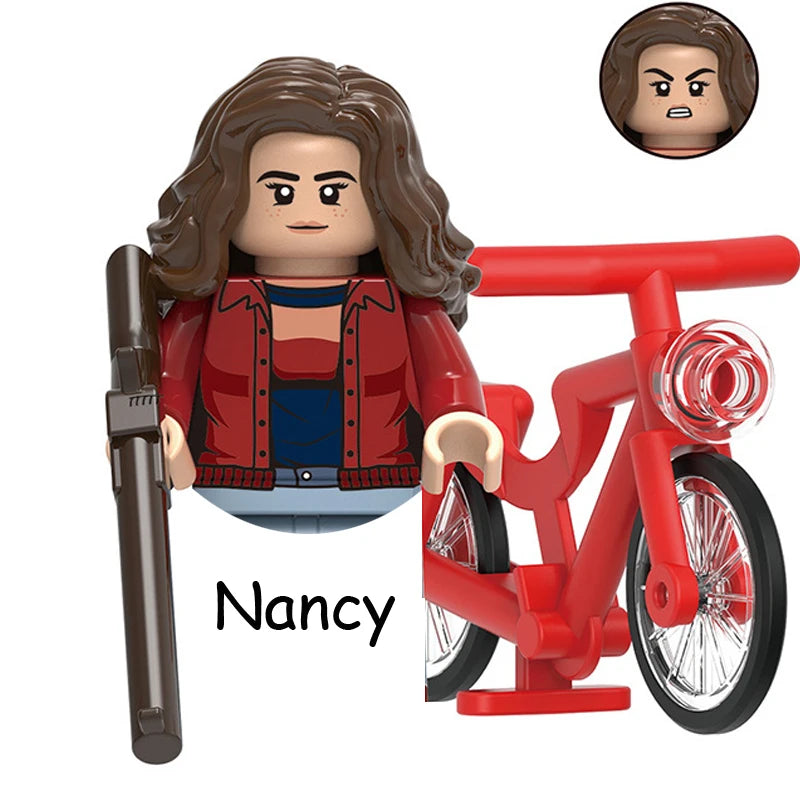 The Terrible Movie Upside Down Dustin Mike Lucas Will Eleven Model Building Blocks