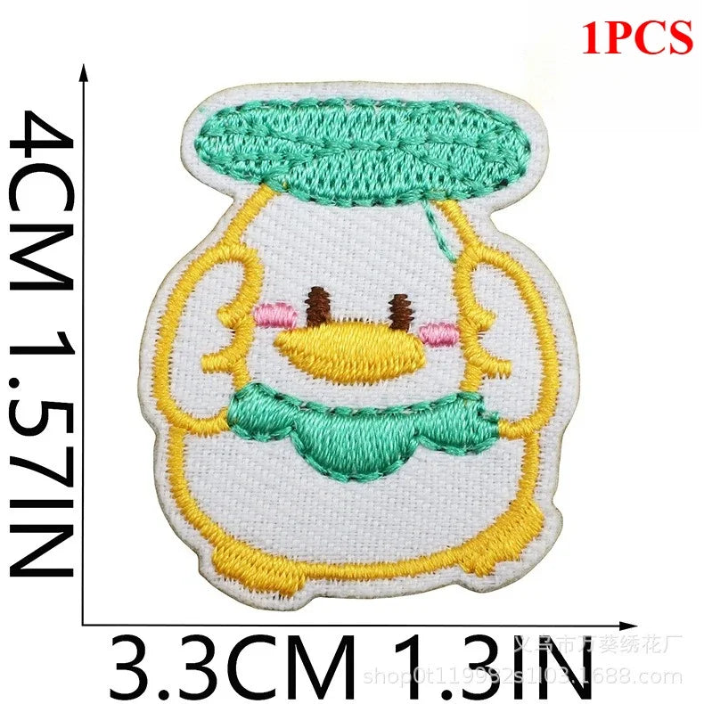 Cute Korean Handmade Embroidery Cloth Sticker Bear Patch Sticker Clothes Decoration