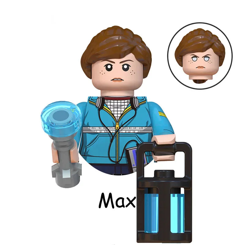 The Terrible Movie Upside Down Dustin Mike Lucas Will Eleven Model Building Blocks