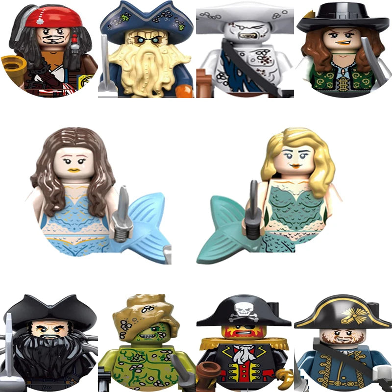 Pirates Of The Caribbean Mermaid Princess Blocks Toys Gift For Children