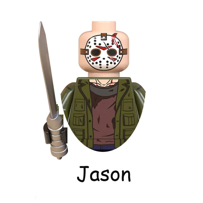 4Pcs/Set The Horrible Movie Dustin Mike Vecna Will Eleven Model Figure Blocks Construction Bricks Toys