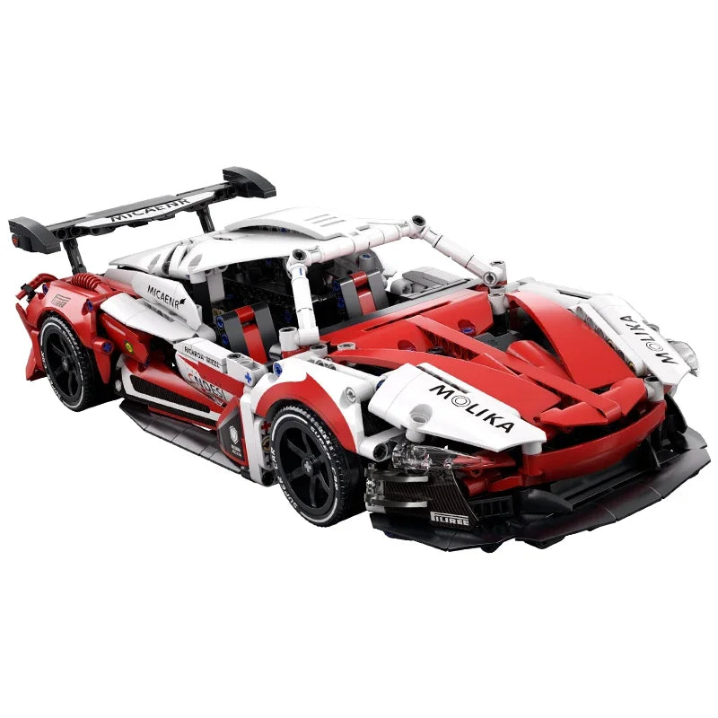 Technical 1:14 Super Sport Car Building Blocks 3 Color Random Assemble Bricks Vehicle Toy