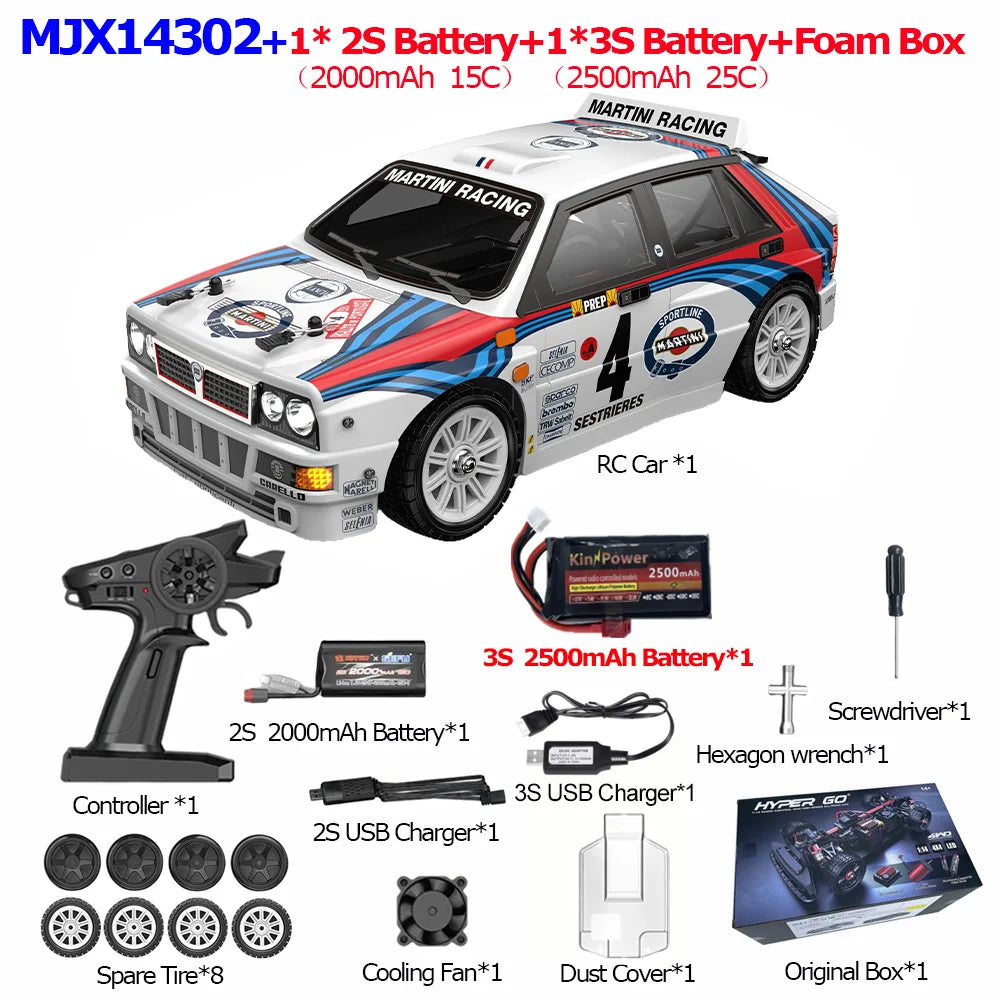 MJX HYPER GO RC Drift Car 4WD High Speed Gyro Toy for Kids