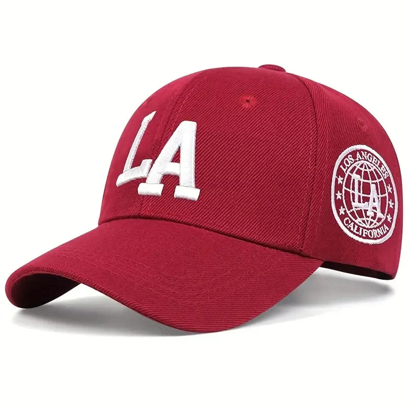 Unisex LA Embroidered Baseball Cap – Adjustable Casual Hat