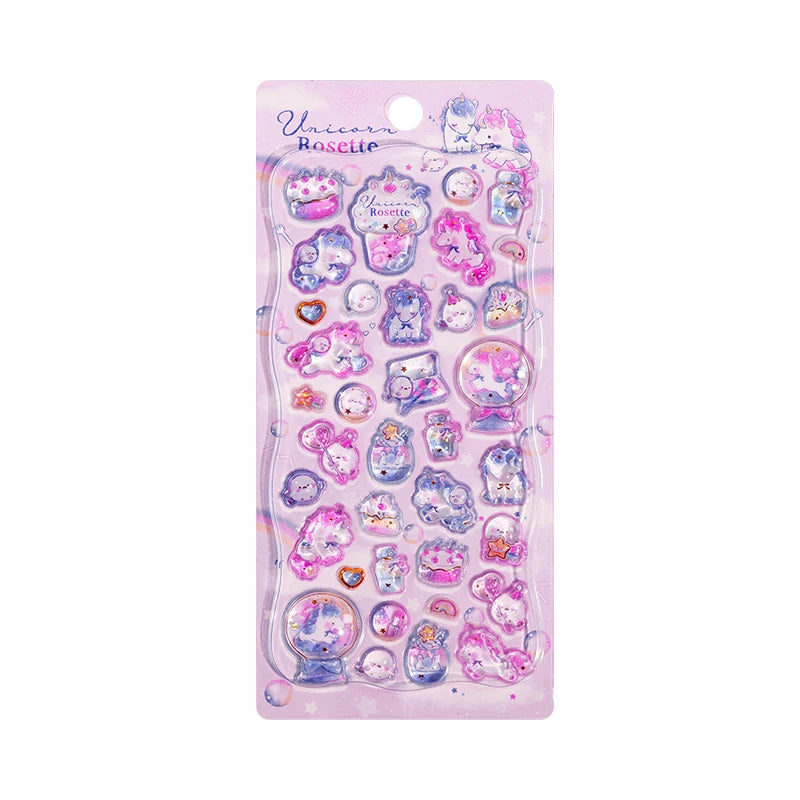 Japanese Style Mini Sweet Drop 3D Relief Stickers Scrapbooking DIY Journaling Stationery