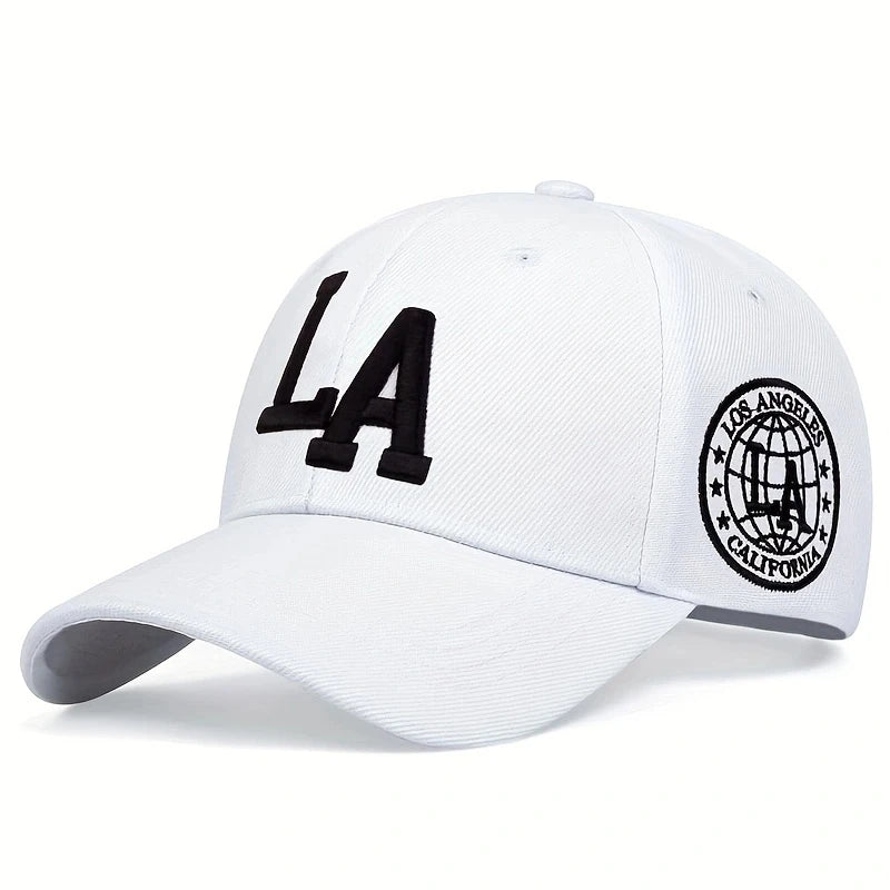 Unisex LA Embroidered Baseball Cap – Adjustable Casual Hat