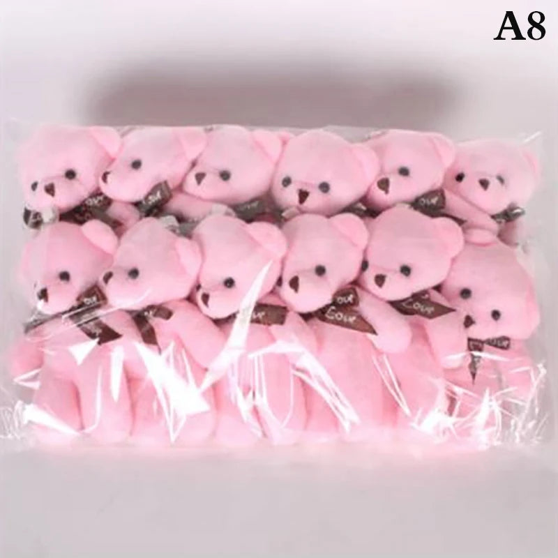 12/10Pcs/Lot Soft Stuffed Bear Plush Toys Mini Teddy Bear Dolls