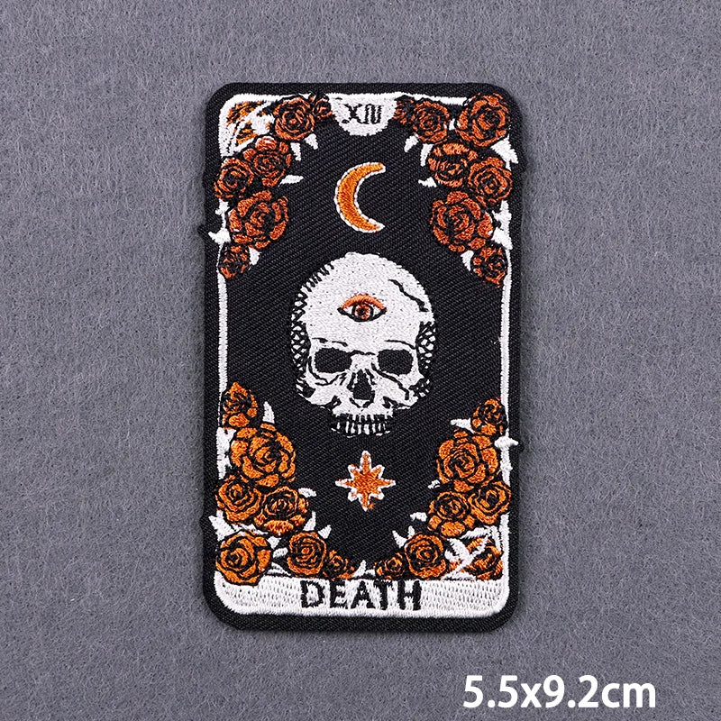 Skull Iron On Patches For Clothing Thermoadhesive Patches On Clothes