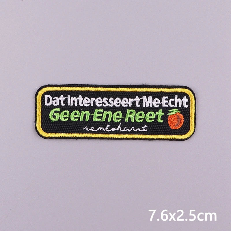 Netherland Oeteldonk Carnival Iron On Patches For Clothes Oeteldonk Embroidery Patch