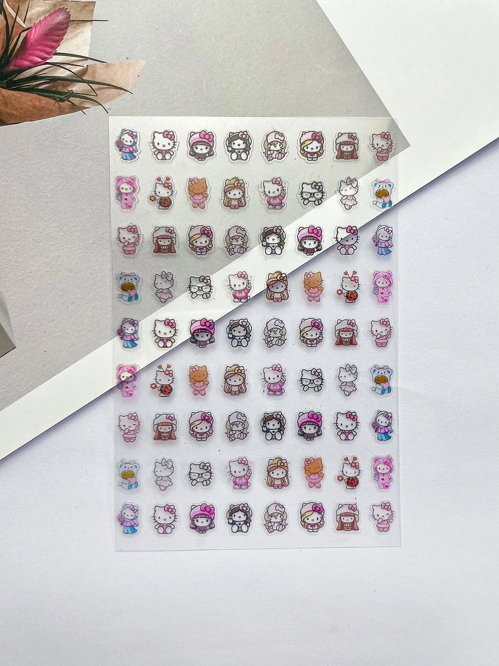 Sanrio Press On Nails Stickers Y2K Punk 3D DIY Scrapbook Nails Stickers