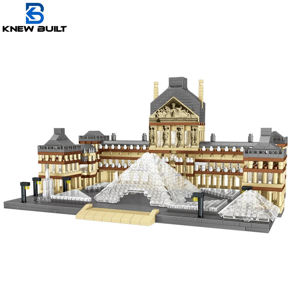 Louvre Micro Mini Building Blocks for Adult, Architecture Toys Set