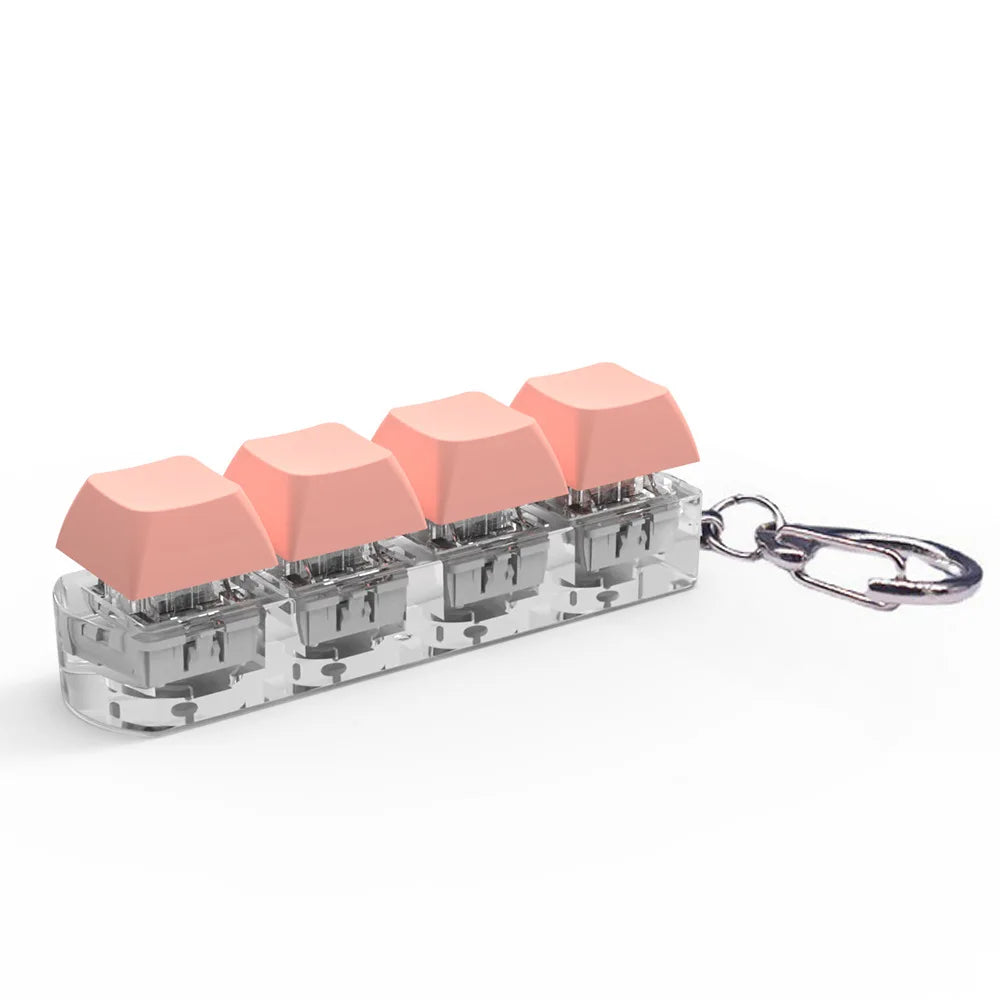 4 Keys Keyboard Keycaps Fidget Toy DIY Finger Keycaps Party Stress Relief Keyboard Caps Finger Toys