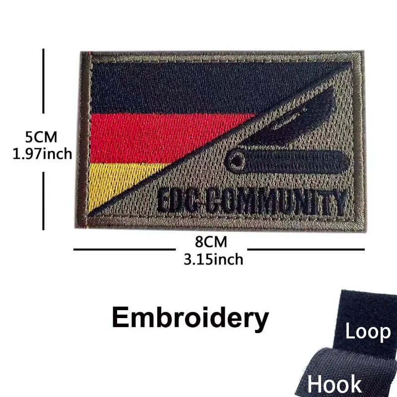 Germany Flag Morale Emblem German Eagle DEU Patches Reflective Infrared IR Badges