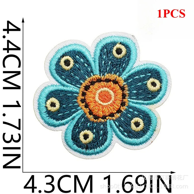Exquisite Flower Embroidery Patch Sticker Bag Decoration Butterfly Bee Cloth Sticker