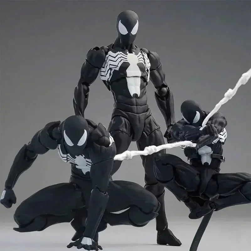 Mess Toys Spider Man Symbiote Spiderman Black Suit Neighbor Scarlet Spider Anime Action Figure