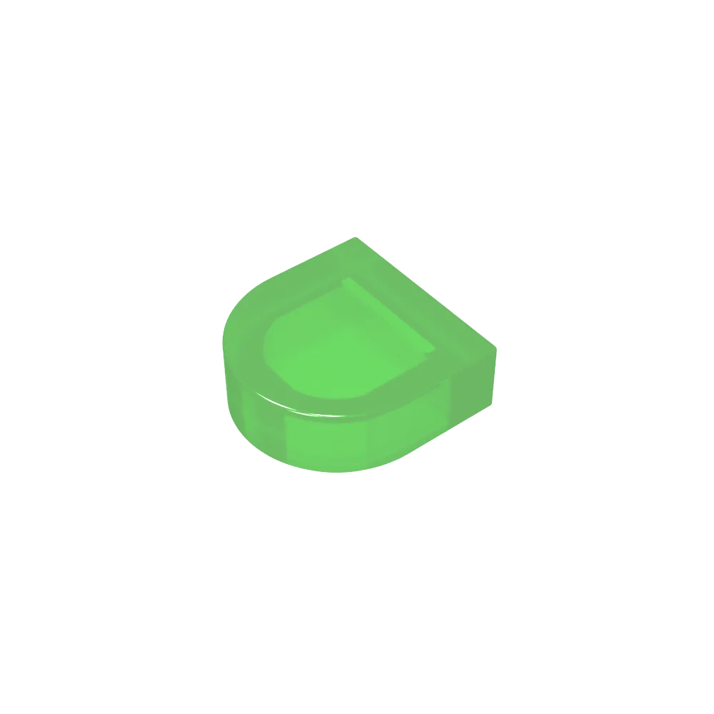 Round 1 x 1 Half Circle Extended (Stadium) Compatible DIY Educational Building Blocks