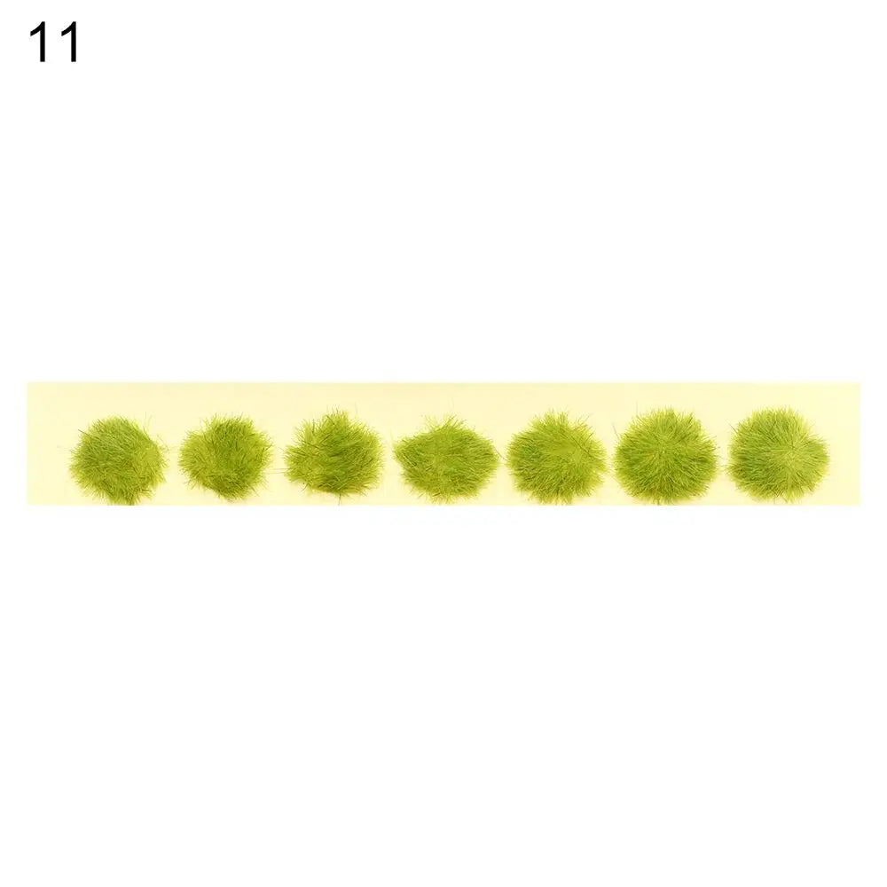 1Set Miniature Flower Cluster Garden Decor DIY Grass Tufts Building Layout Static Scenery Model