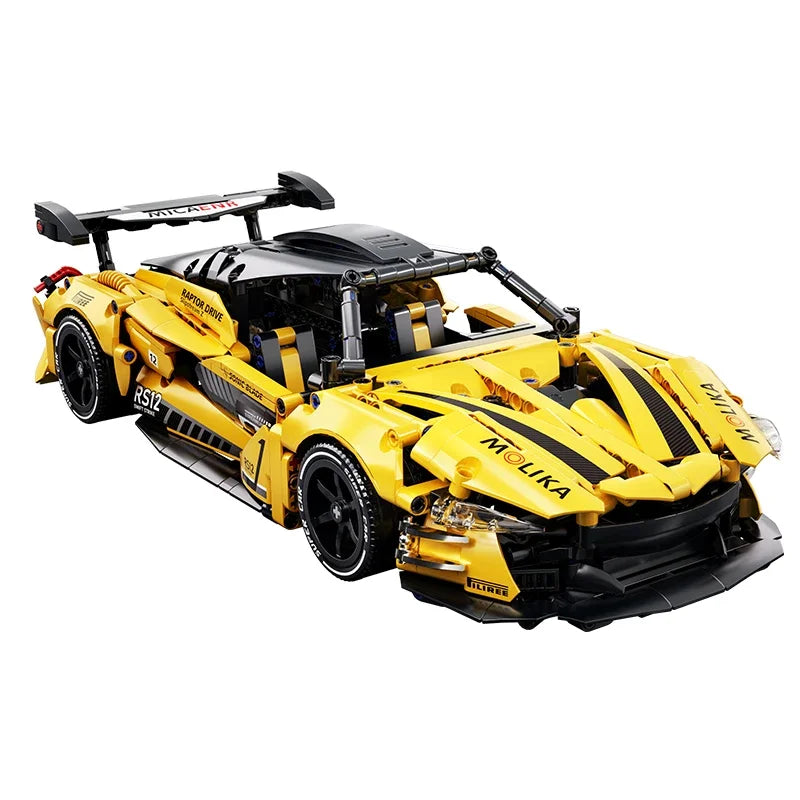 Technical 1:14 Super Sport Car Building Blocks 3 Color Random Assemble Bricks Vehicle Toy