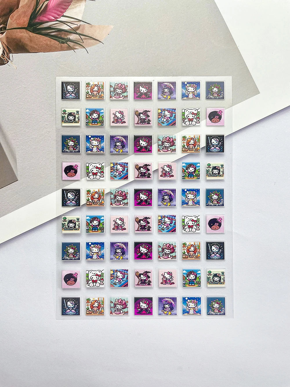 Sanrio Press On Nails Stickers Y2K Punk 3D DIY Scrapbook Nails Stickers