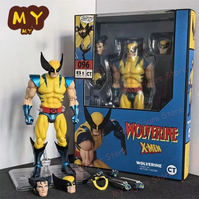 Mafex 96 Wolverine Figure Brown Comic X-Men Action Figure