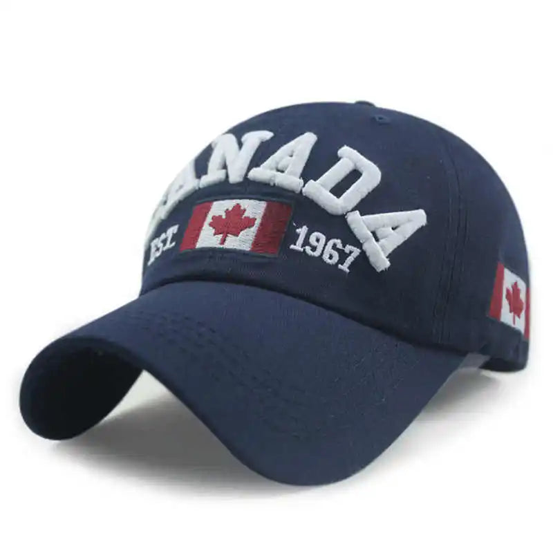 Canada Flag Baseball Cap – Cotton Adjustable Snapback