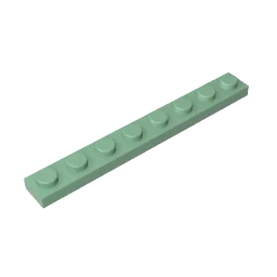 1x8 Compatible Children's DIY Building Block Particles Plate