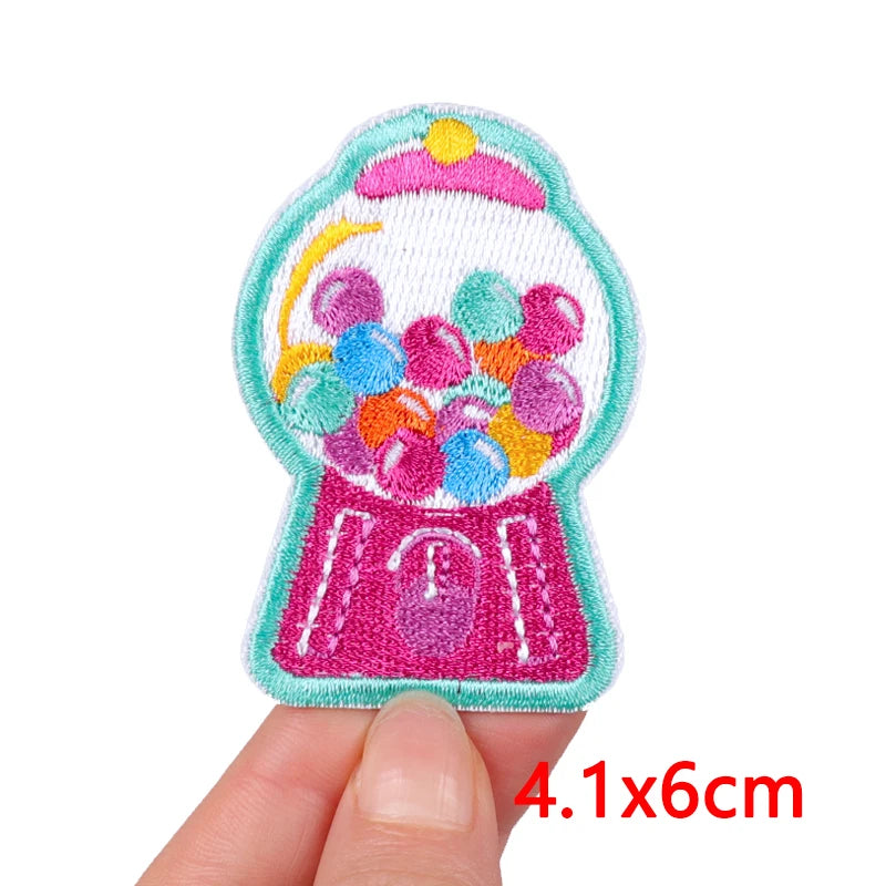 Cartoon/Food Patch Small Animal Embroidery Patches On Clothes DIY Iron On Patches For Clothing