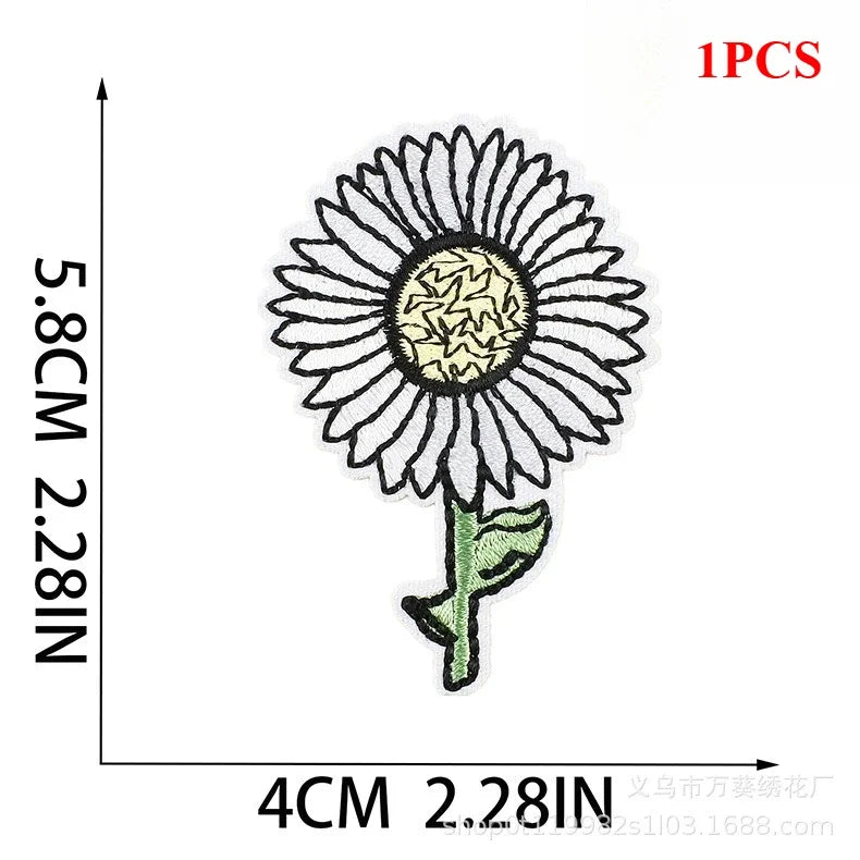 Exquisite Flower Embroidery Patch Sticker Bag Decoration Butterfly Bee Cloth Sticker