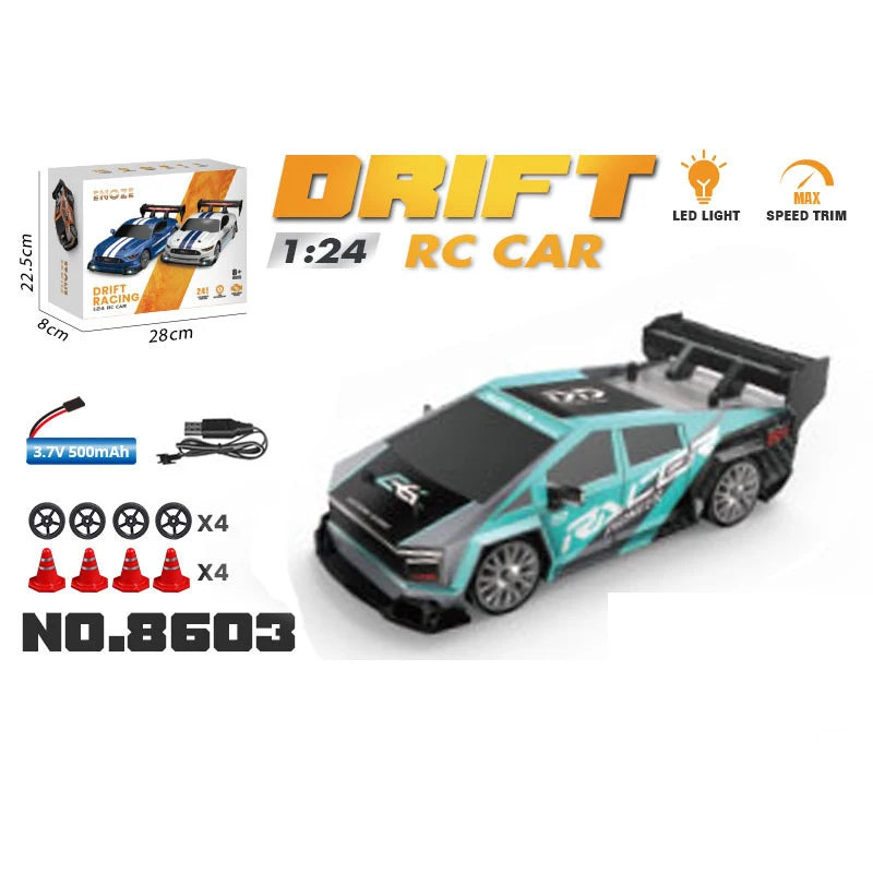 1:24 RC Drift Car 4WD 2.4G High Speed Racing Car