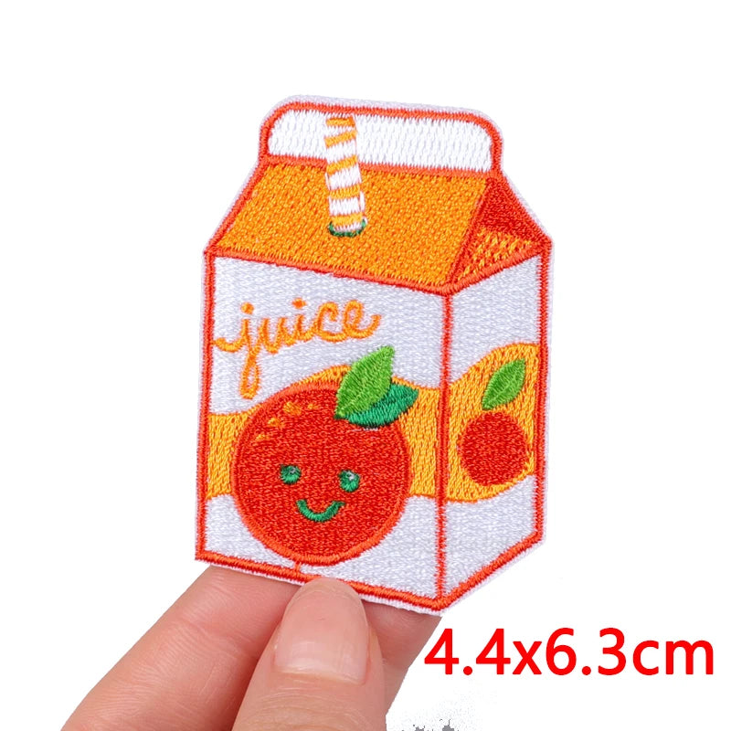 Cartoon/Food Patch Small Animal Embroidery Patches On Clothes DIY Iron On Patches For Clothing