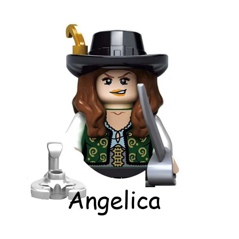 Pirates Of The Caribbean Captain Jack Jones Davy Jones Blackbeard Figure Blocks Construction Bricks Building Toys For Children