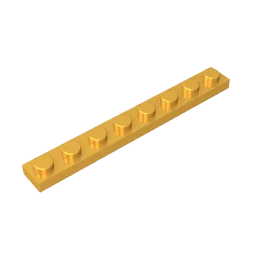 1x8 Compatible Children's DIY Building Block Particles Plate