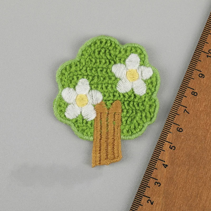 5pc Cartoon Little Rabbit Bear Love Cloth Sticker DIY Phone Case Decoration Cloth Patch